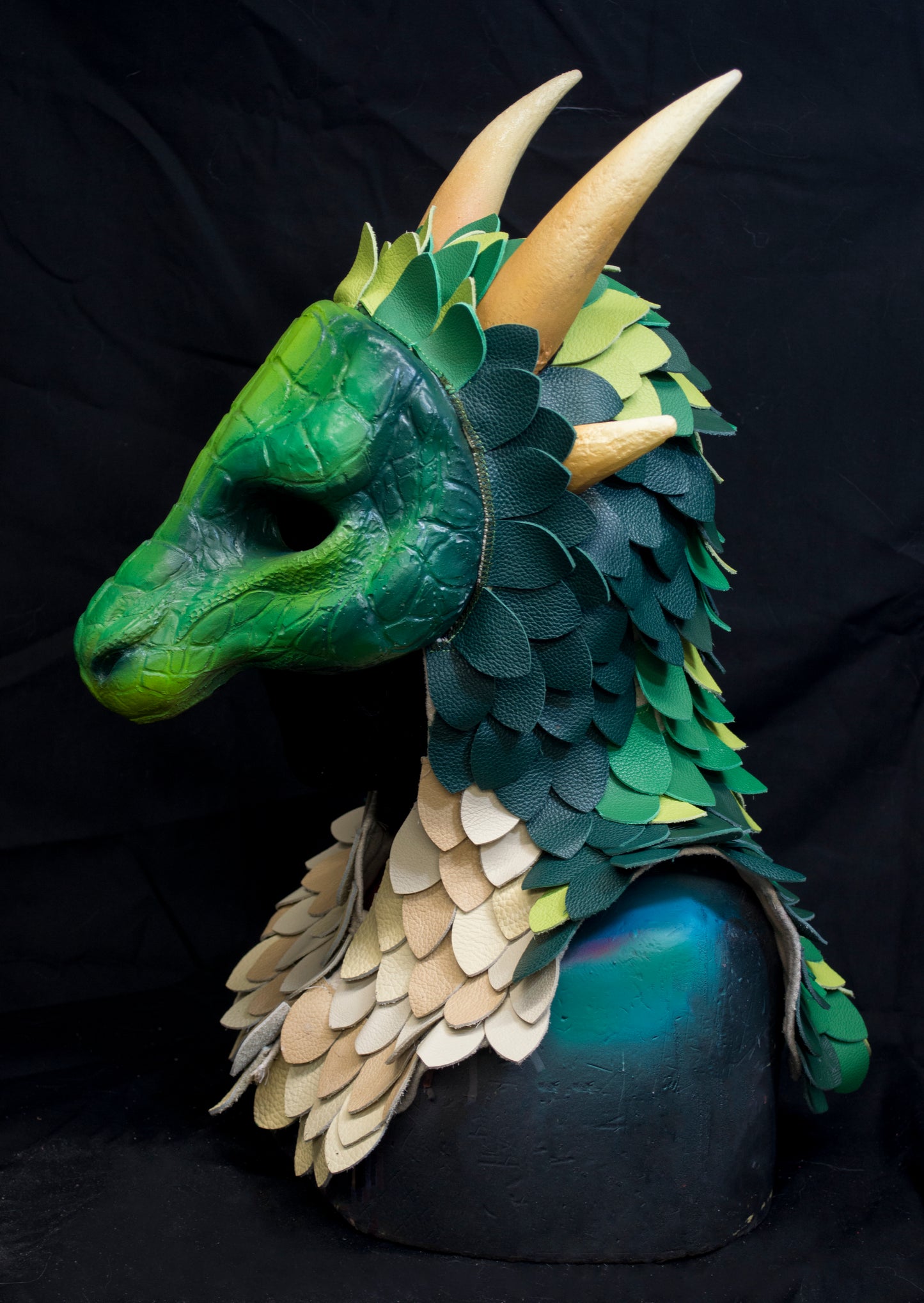 Custom painted Scaled hooded Awaykin mask