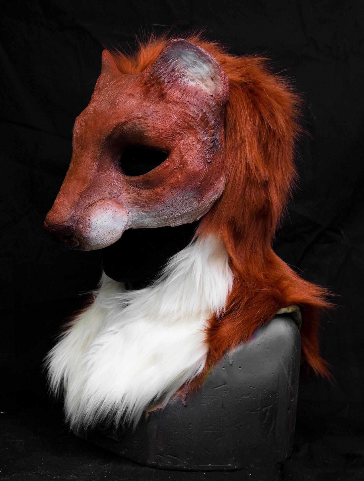 Awaykin Weasel : Made to order combat friendly LARP half mask (Copy)