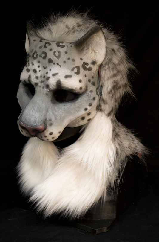 Awaykin Snow Leopard: Made to order combat friendly LARP half mask