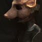 Brown and white rat / skaven mask for LARP, performance and costuming