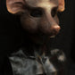 Brown and white rat / skaven mask for LARP, performance and costuming