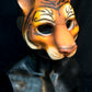 Awaykin Tiger: Made to order combat friendly LARP painted half mask