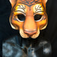 Awaykin Tiger: Made to order combat friendly LARP painted half mask