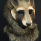 Awaykin Raccoon : Made to order combat friendly LARP half mask
