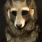 Awaykin Raccoon : Made to order combat friendly LARP half mask
