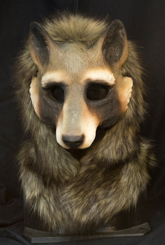 Awaykin Raccoon : Made to order combat friendly LARP half mask