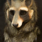 Awaykin Raccoon : Made to order combat friendly LARP half mask