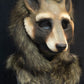 Awaykin Raccoon : Made to order combat friendly LARP half mask