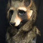 Awaykin Raccoon : Made to order combat friendly LARP half mask
