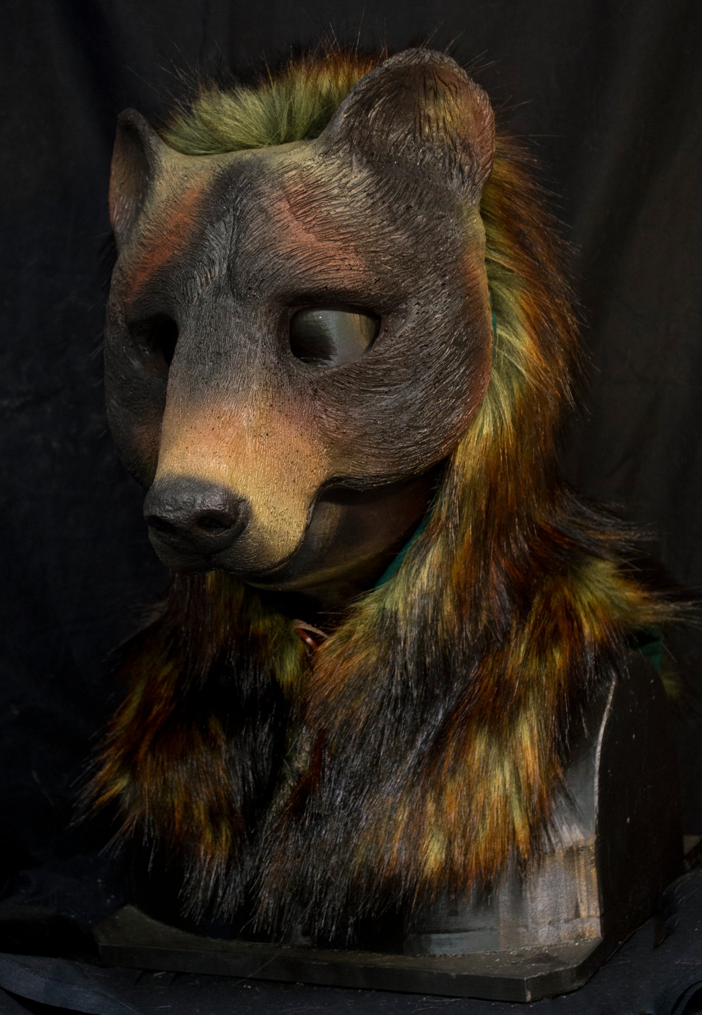 Awaykin Brown Bear Made to order combat friendly LARP half mask