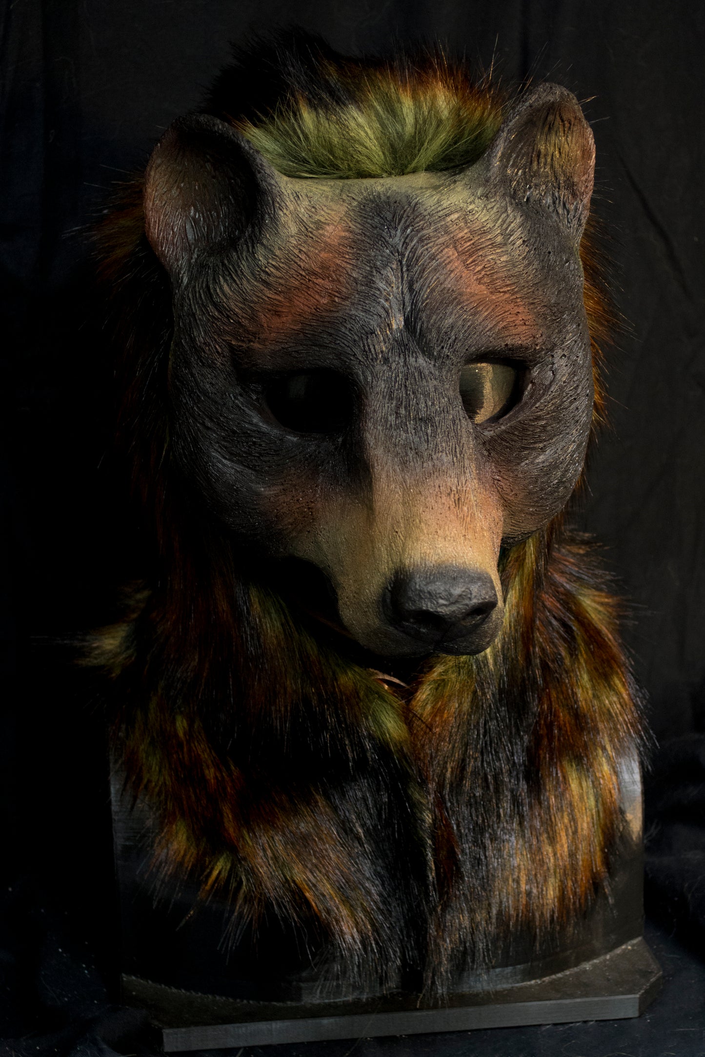 Awaykin Brown Bear Made to order combat friendly LARP half mask