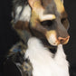 Awaykin Calico cat: Made to order combat friendly LARP half mask
