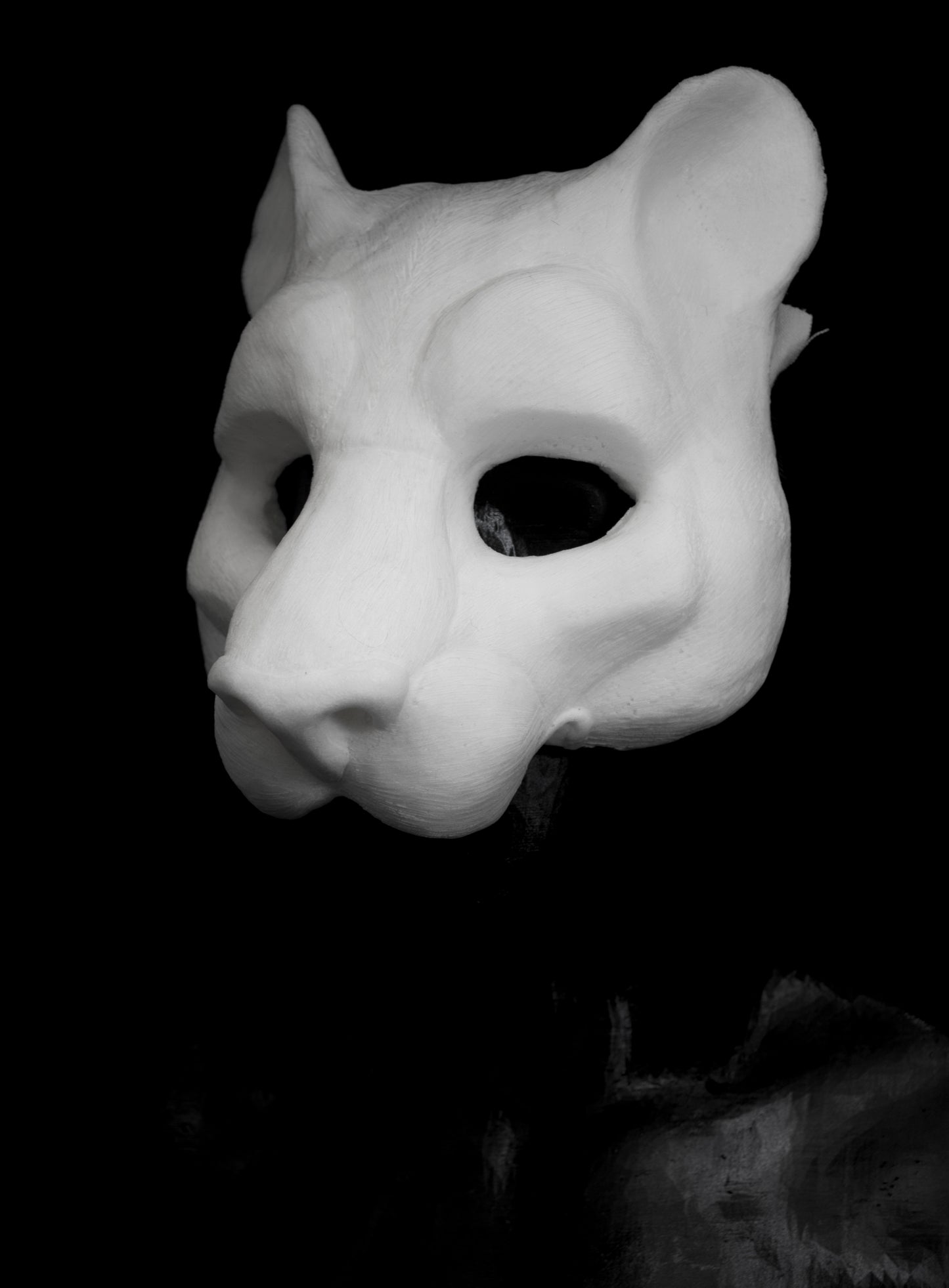 Large Feline, Lionin Mask for LARP, soft foam for safe combat