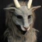 Awaykin Short horned Goat: Made to order combat friendly LARP half mask