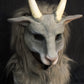 Awaykin Short horned Goat: Made to order combat friendly LARP half mask