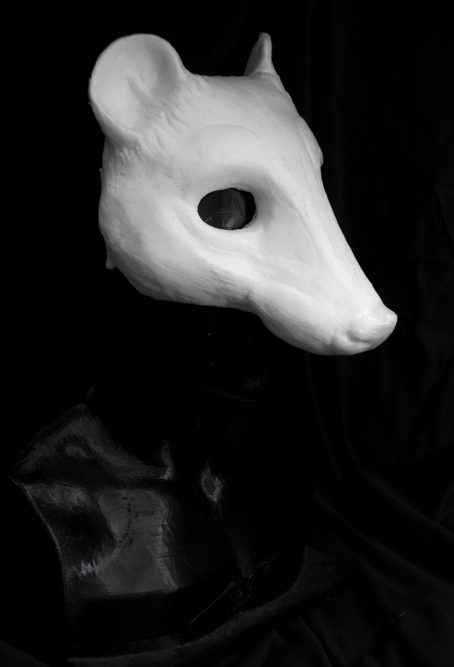 Opossum Mask for LARP, soft foam for safe combat