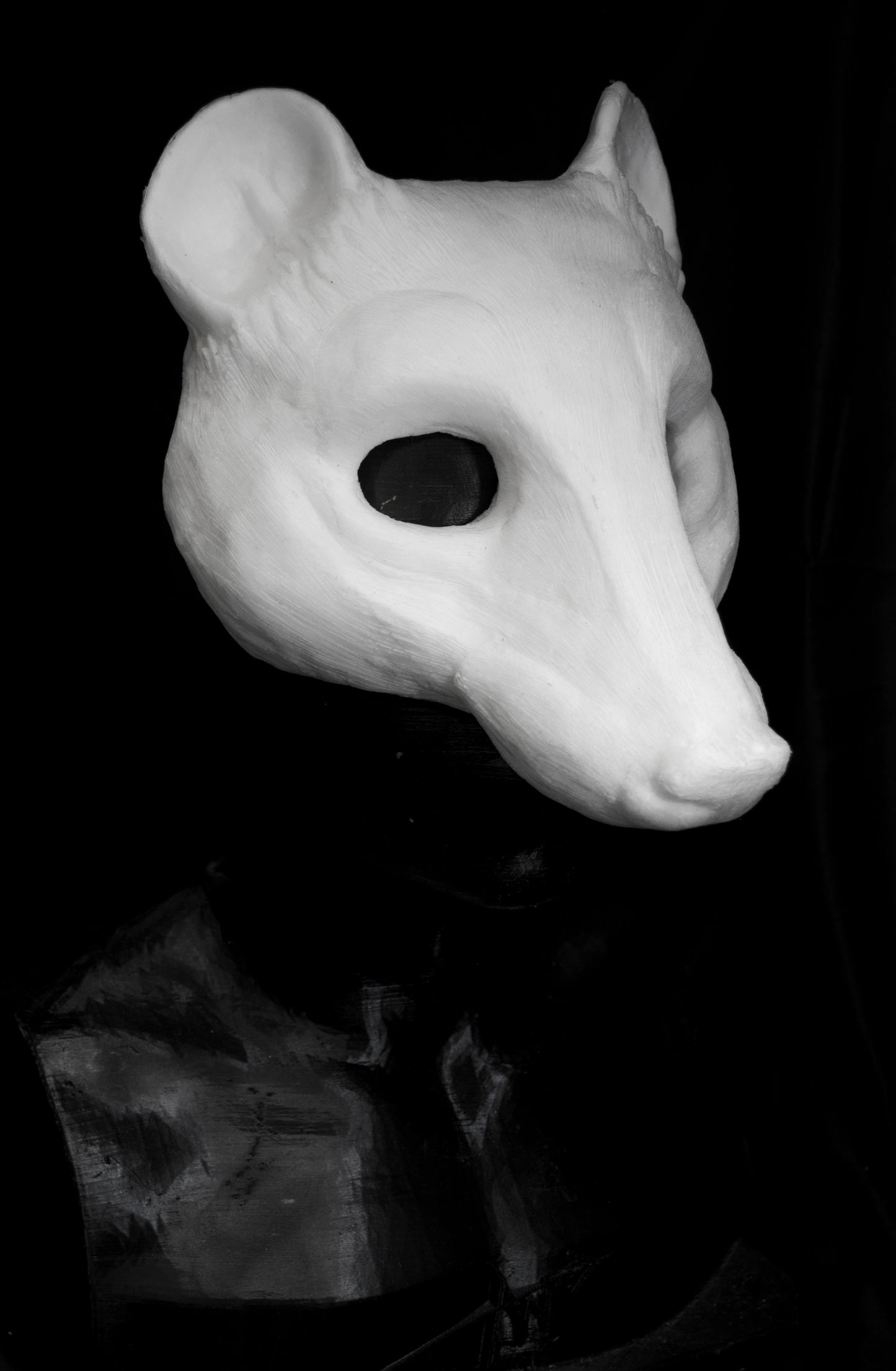 Opossum Mask for LARP, soft foam for safe combat