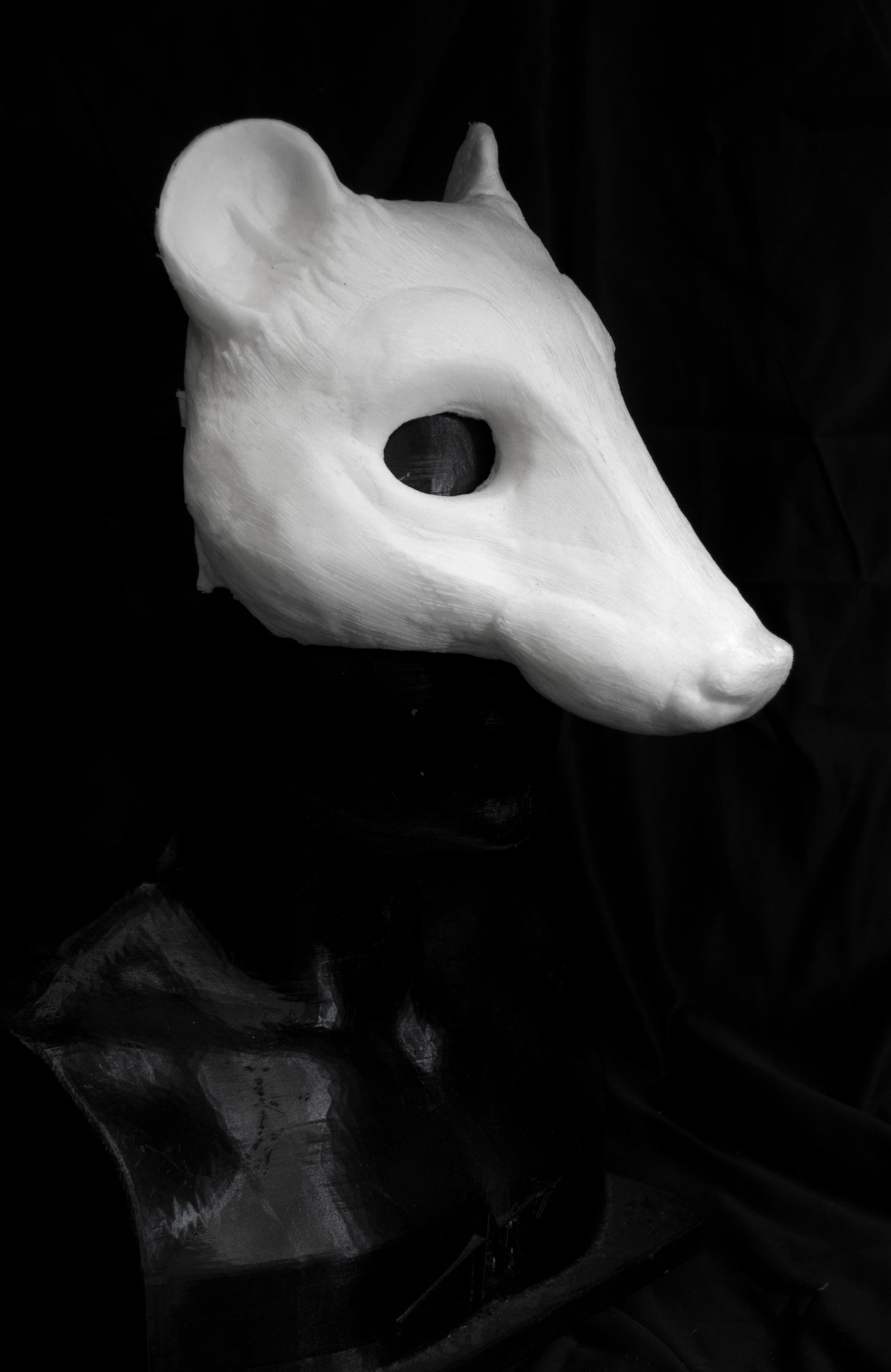 Opossum Mask for LARP, soft foam for safe combat