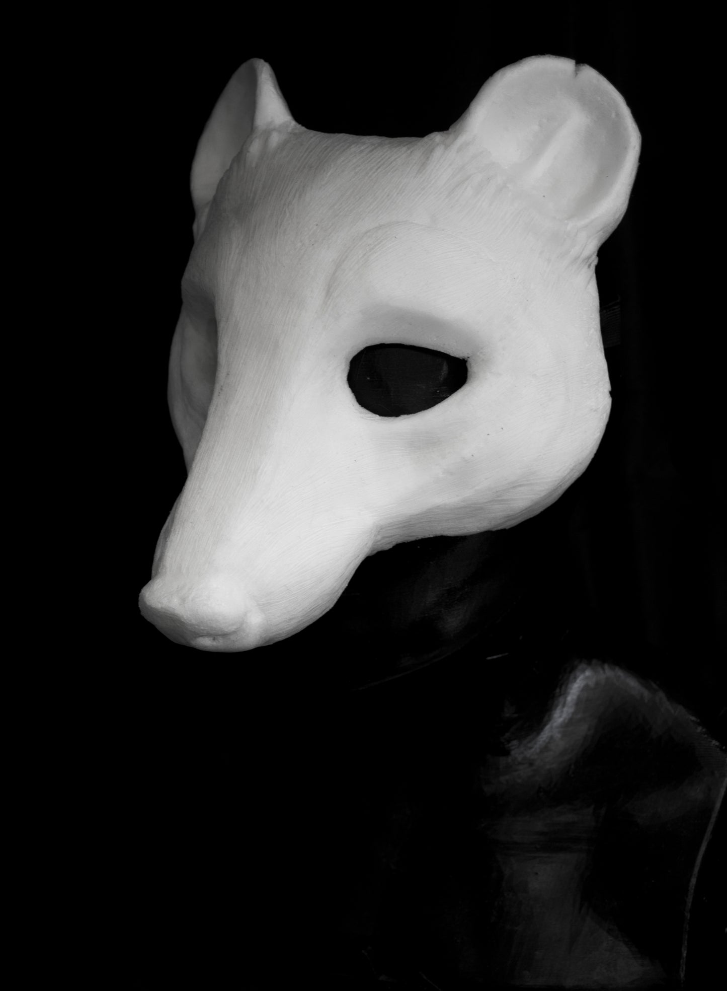 Opossum Mask for LARP, soft foam for safe combat