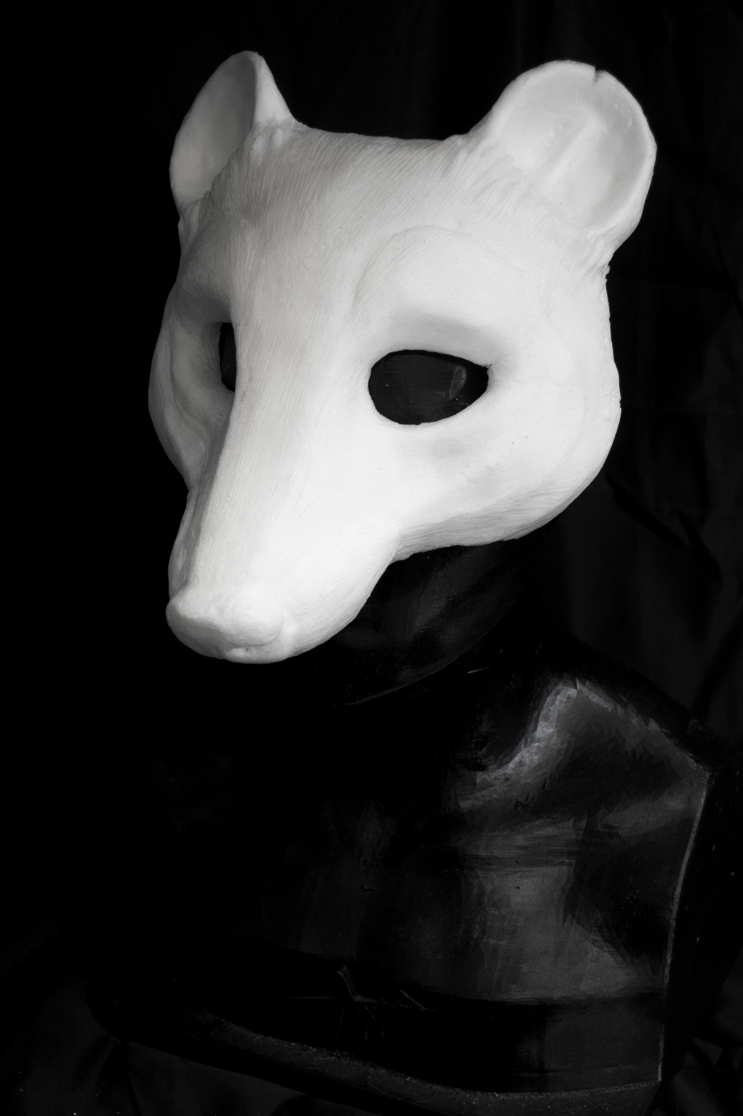 Opossum Mask for LARP, soft foam for safe combat