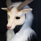 Awaykin Long horned Goat: Made to order combat friendly LARP half mask