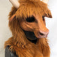 Awaykin Highland cattle Made to order combat friendly LARP half mask