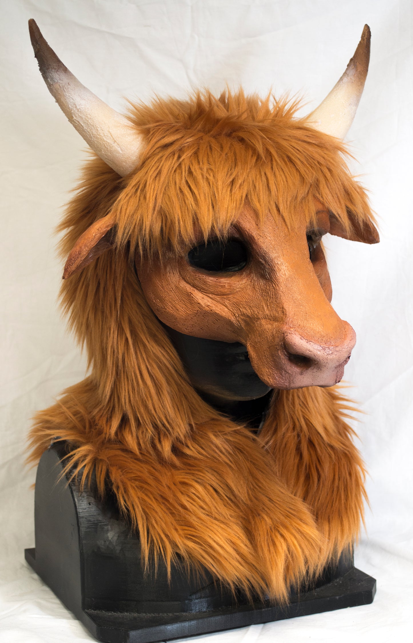Awaykin Highland cattle Made to order combat friendly LARP half mask