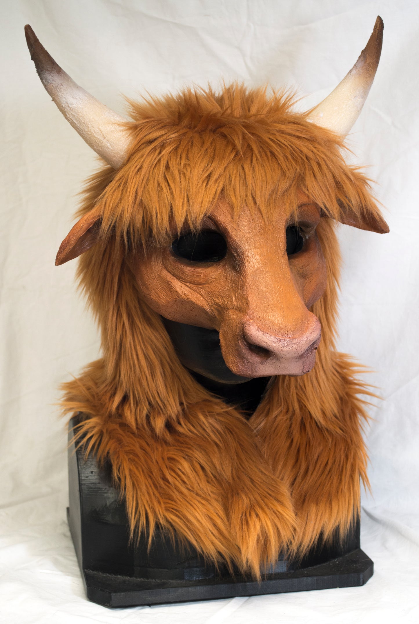 Awaykin Highland cattle Made to order combat friendly LARP half mask