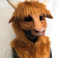 Awaykin Highland cattle Made to order combat friendly LARP half mask