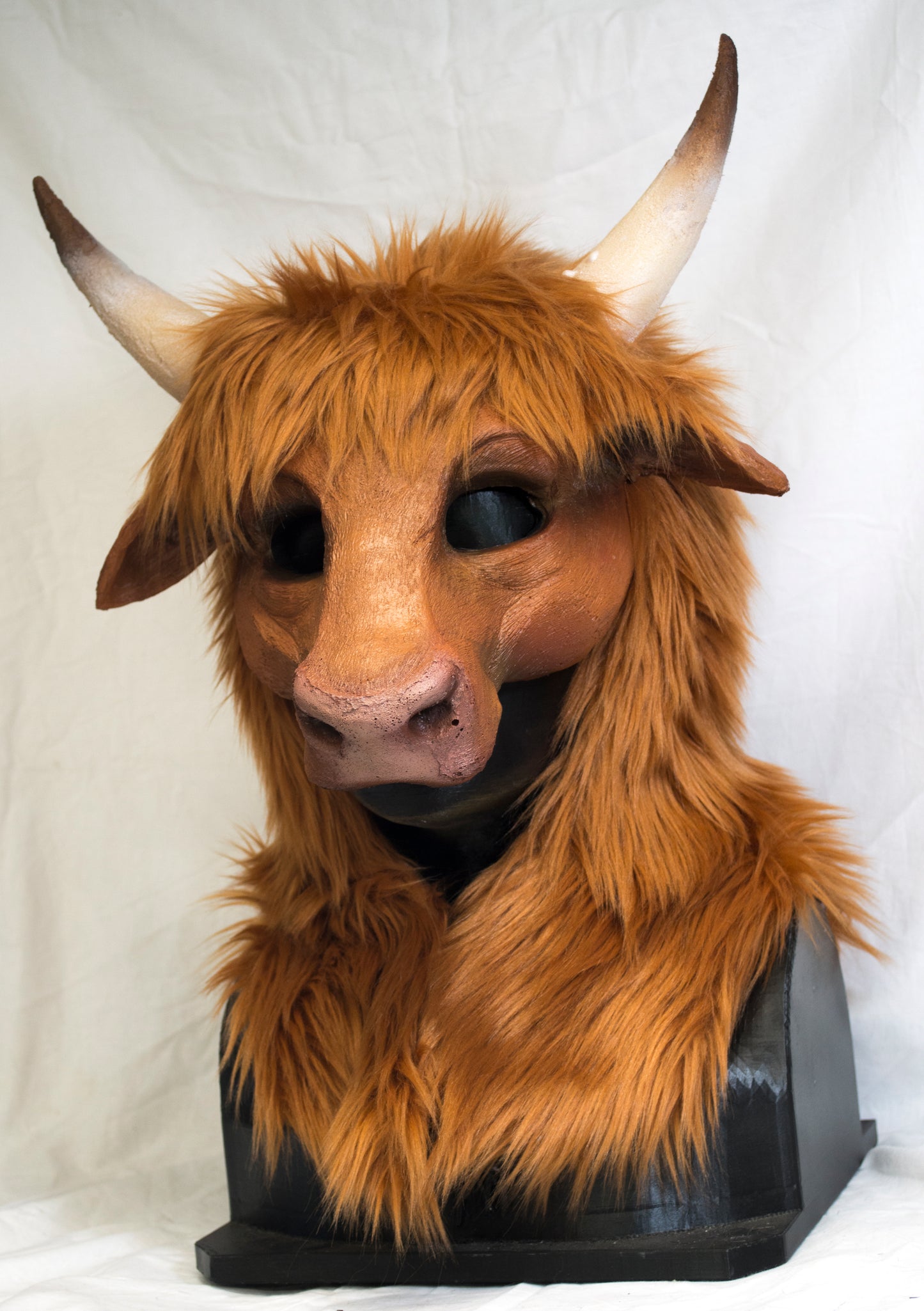 Awaykin Highland cattle Made to order combat friendly LARP half mask