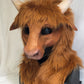 Awaykin Highland cattle Made to order combat friendly LARP half mask