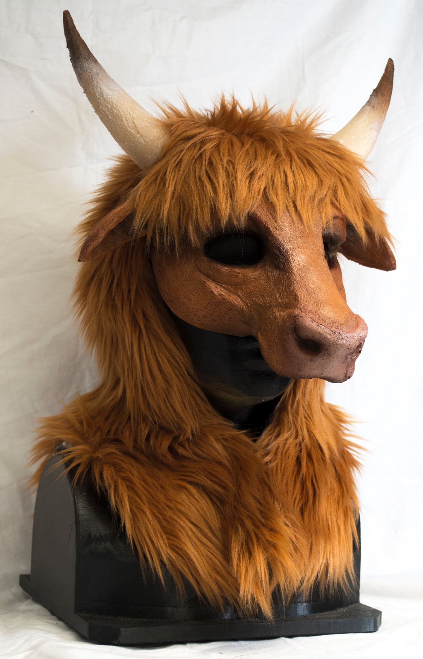 Awaykin Highland cattle Made to order combat friendly LARP half mask