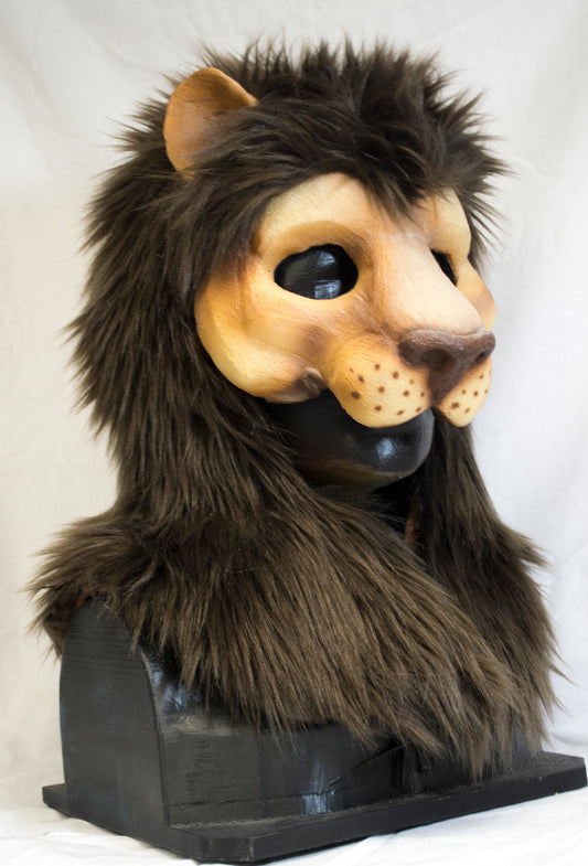 Awaykin Lion Made to order combat friendly LARP half mask