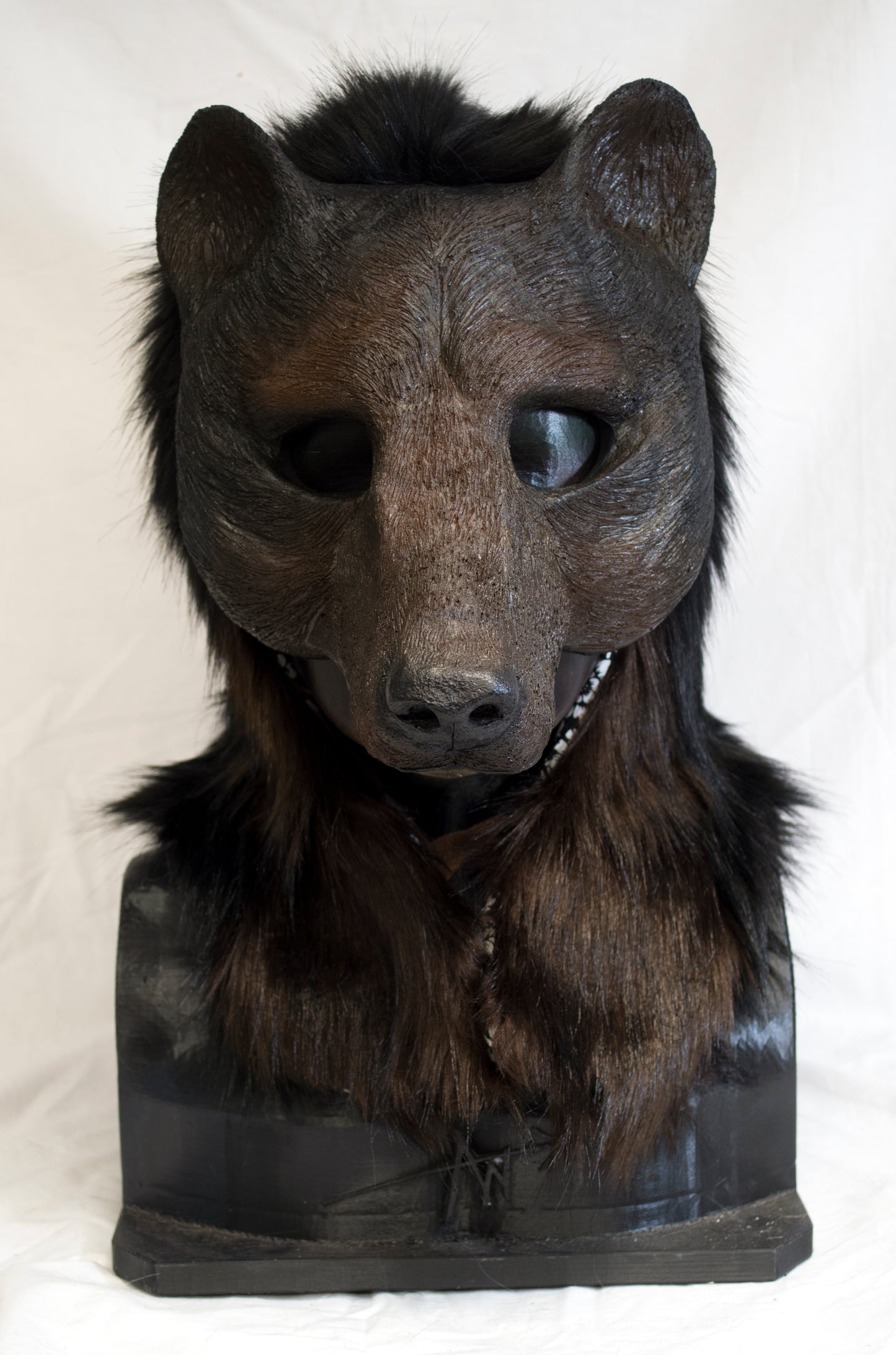 Awaykin Black bear Made to order combat friendly LARP half mask