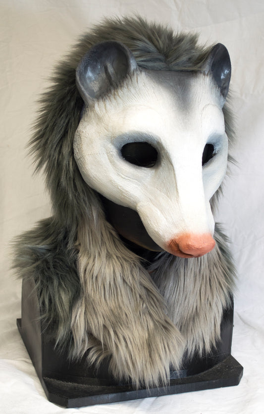 Awaykin Opossum: Made to order combat friendly LARP half mask