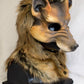 Awaykin Snarling Red wolf: Made to order combat friendly LARP half mask