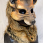 Awaykin Snarling Red wolf: Made to order combat friendly LARP half mask