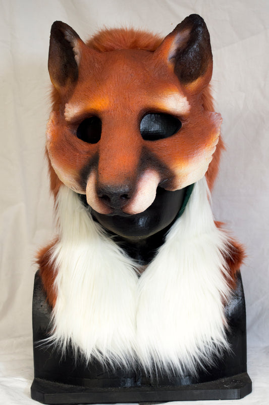 Awaykin Red fox: Made to order combat friendly LARP half mask