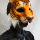 Awaykin Tiger: Made to order combat friendly LARP painted half mask