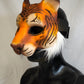 Awaykin Tiger: Made to order combat friendly LARP painted half mask