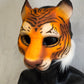 Awaykin Tiger: Made to order combat friendly LARP painted half mask