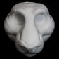 Feline soft foam head base for costumes, mascots and fursuits.