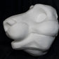 Feline soft foam head base for costumes, mascots and fursuits.