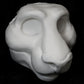 Feline soft foam head base for costumes, mascots and fursuits.