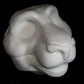Feline soft foam head base for costumes, mascots and fursuits.