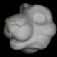 Feline soft foam head base for costumes, mascots and fursuits.