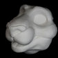 Feline soft foam head base for costumes, mascots and fursuits.