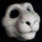 Feline soft foam head base for costumes, mascots and fursuits.