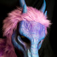 Custom painted hooded Awaykin mask with horns