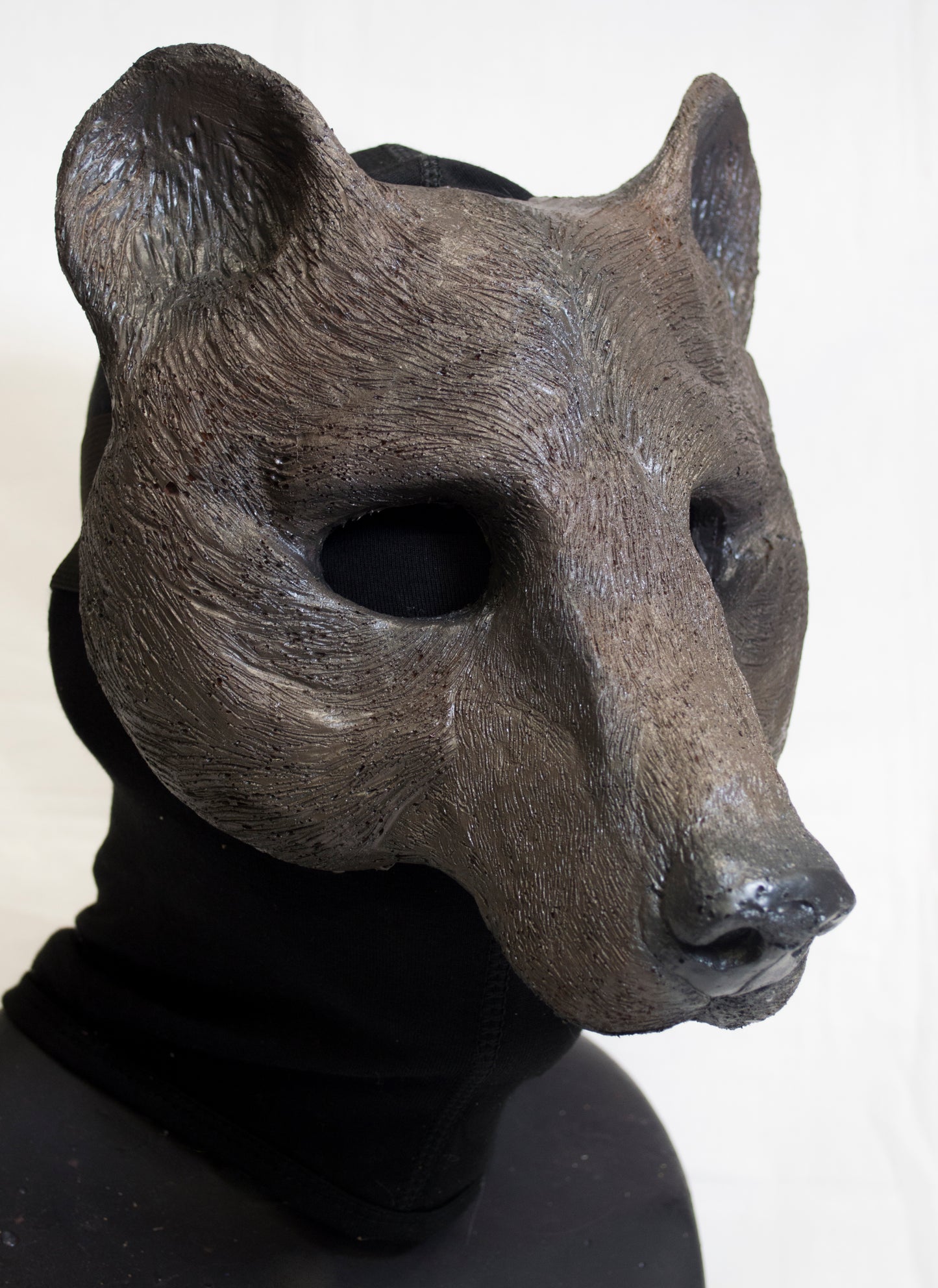 Brown bear durable mask for LARP, performance and costuming